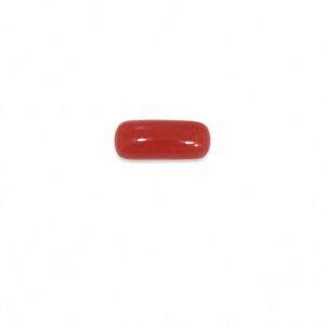 Natural Red Coral (Moonga) Gemstone – 5.14 Carat | Oval Cabochon Cut