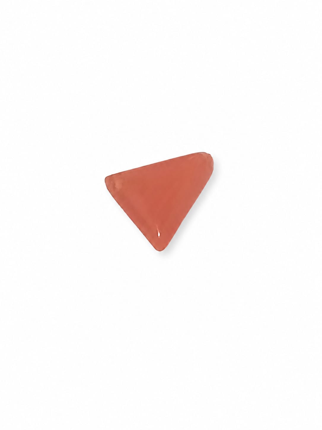 Premium 3.83 Cts Certified Natural Red Coral (Moonga) Triangular Cut