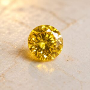 Natural Yellow Zircon Gemstone – Round Cut | 5.55 CT | Certified Loose Gemstone