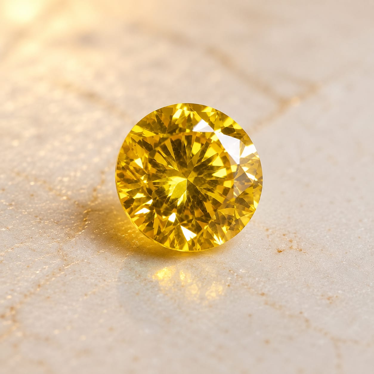 Natural Yellow Zircon Round Cut Loose Gemstone – 8.20 CT - Image 5