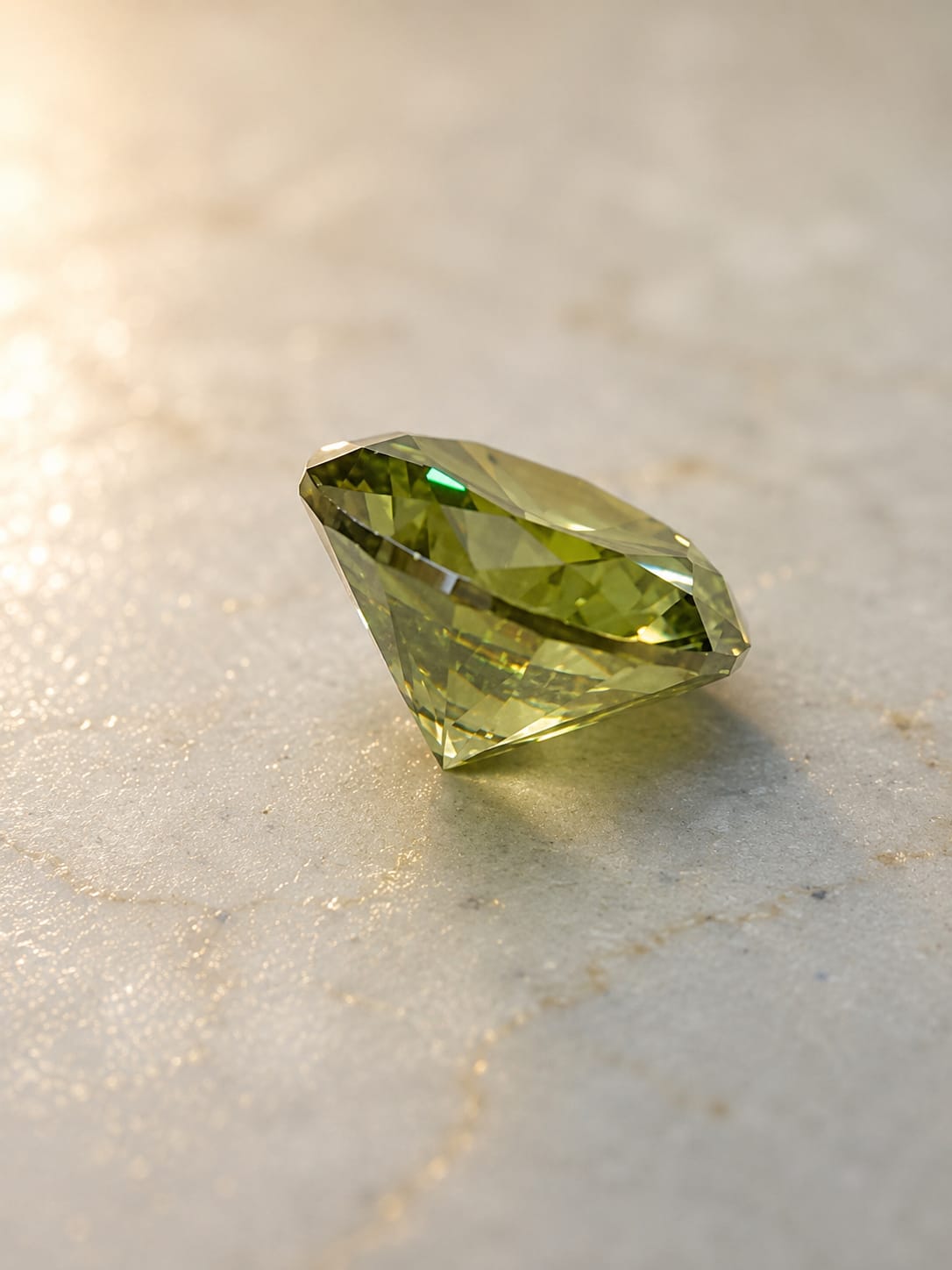 Natural Green Zircon Gemstone – Oval Cut | 2.85 CT | Certified Loose Gemstone - Image 3
