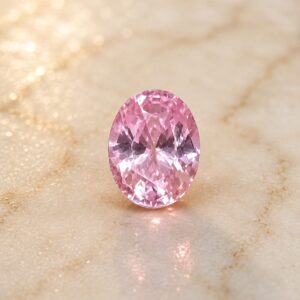 Natural Pink Zircon Gemstone – 5.65 CT Oval Cut Loose Gemstone