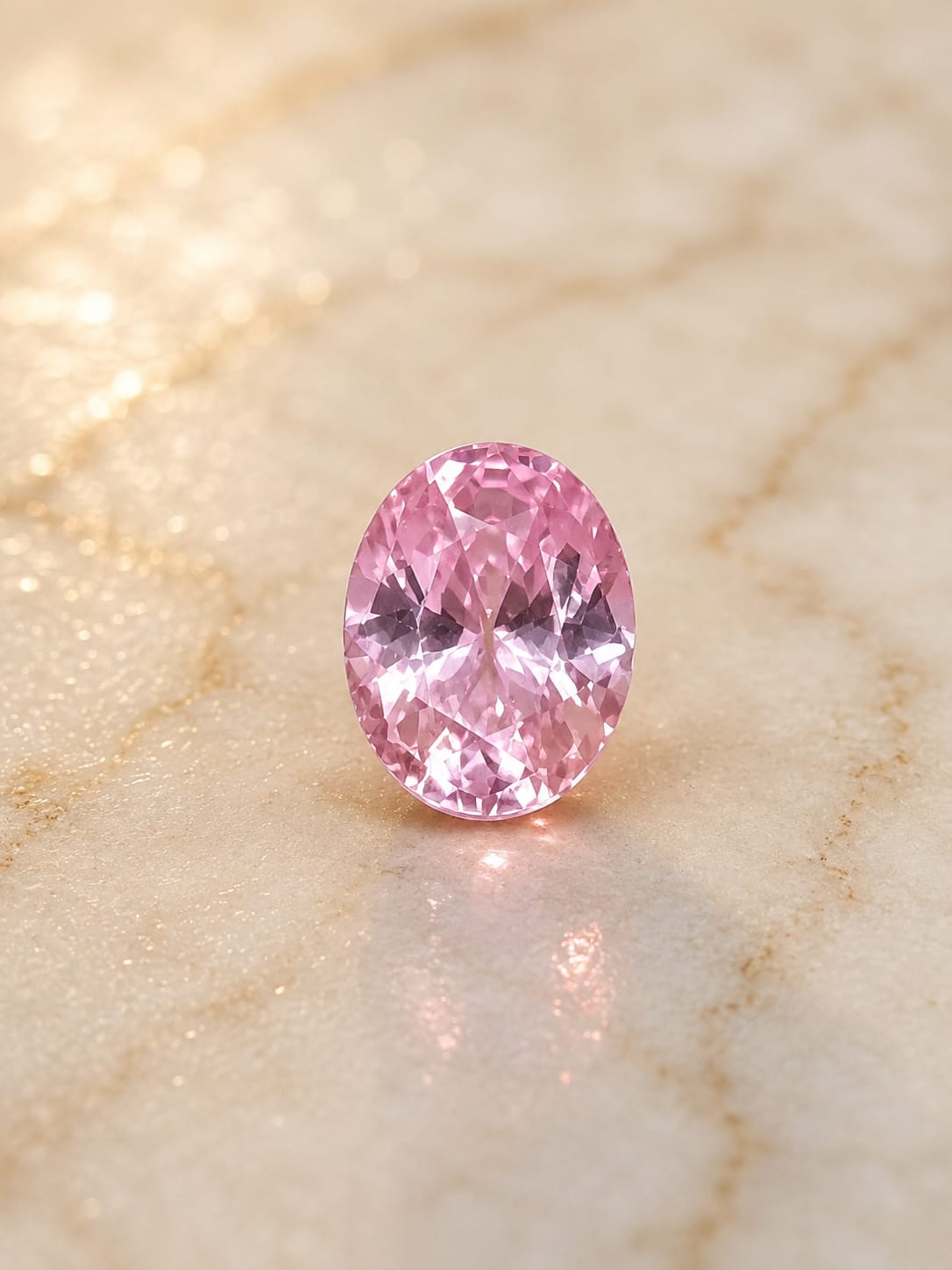 Natural Pink Zircon Gemstone – 5.65 CT Oval Cut Loose Gemstone