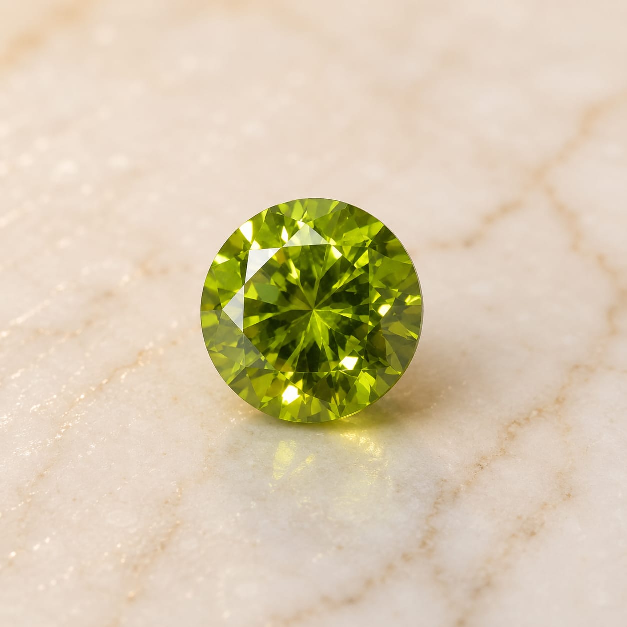 Natural Green Zircon Gemstone – Oval Cut | 2.85 CT | Certified Loose Gemstone