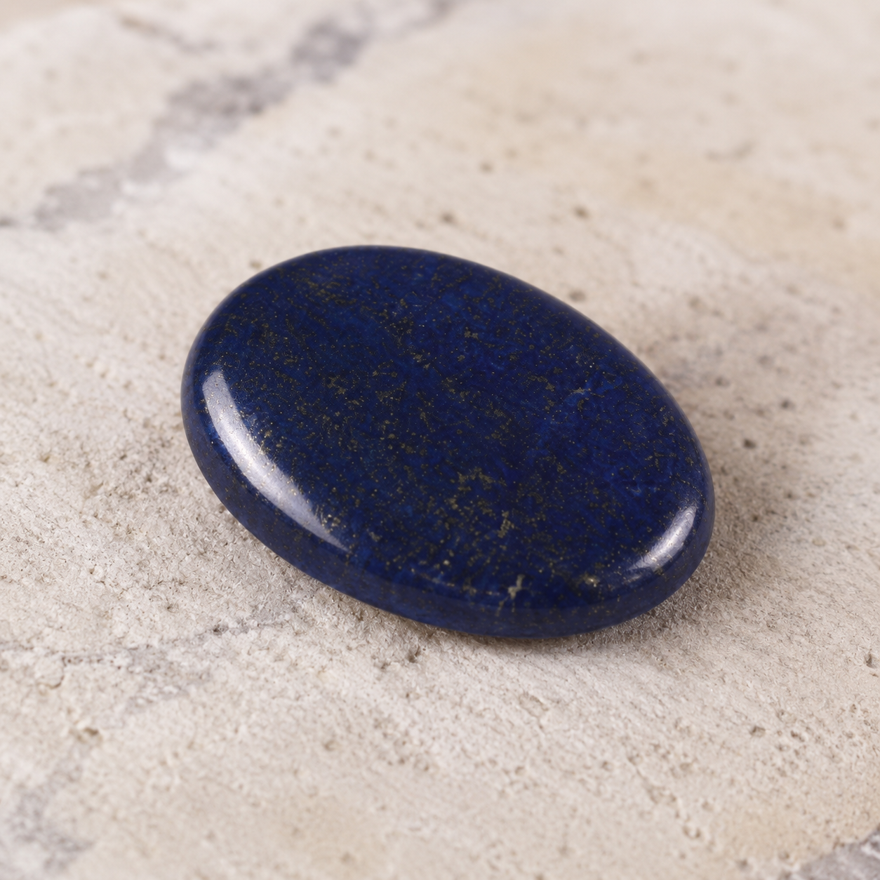 Natural Lapis Lazuli Gemstone – Premium Oval Cabochon | Certified Healing & Astrological Stone
