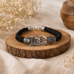 Mahakal Trishul Damru Bracelet | Handmade Spiritual Shiva Bracelet for Protection & Divine Blessings