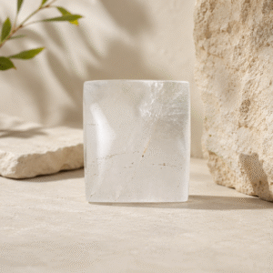 Natural Clear Quartz Square Cabochon Gemstone | Polished Healing Crystal | Loose Stone for Jewelry Making & Crystal Healing