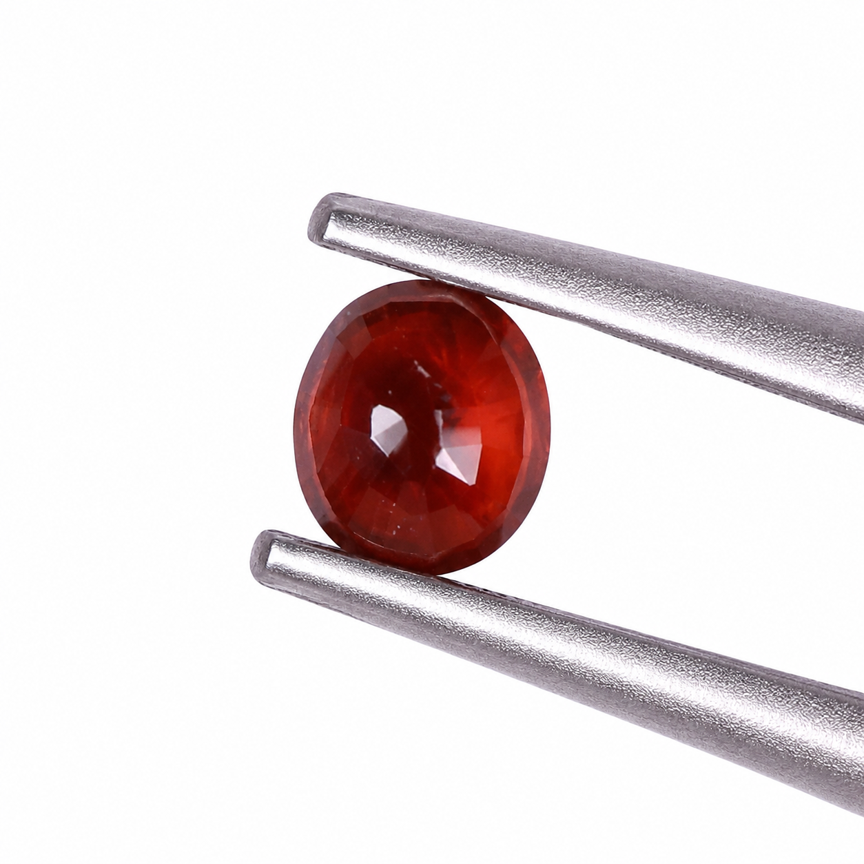 Natural Hessonite (Gomed) Gemstone – Certified Oval Mixed Cut | 5.06 Carats