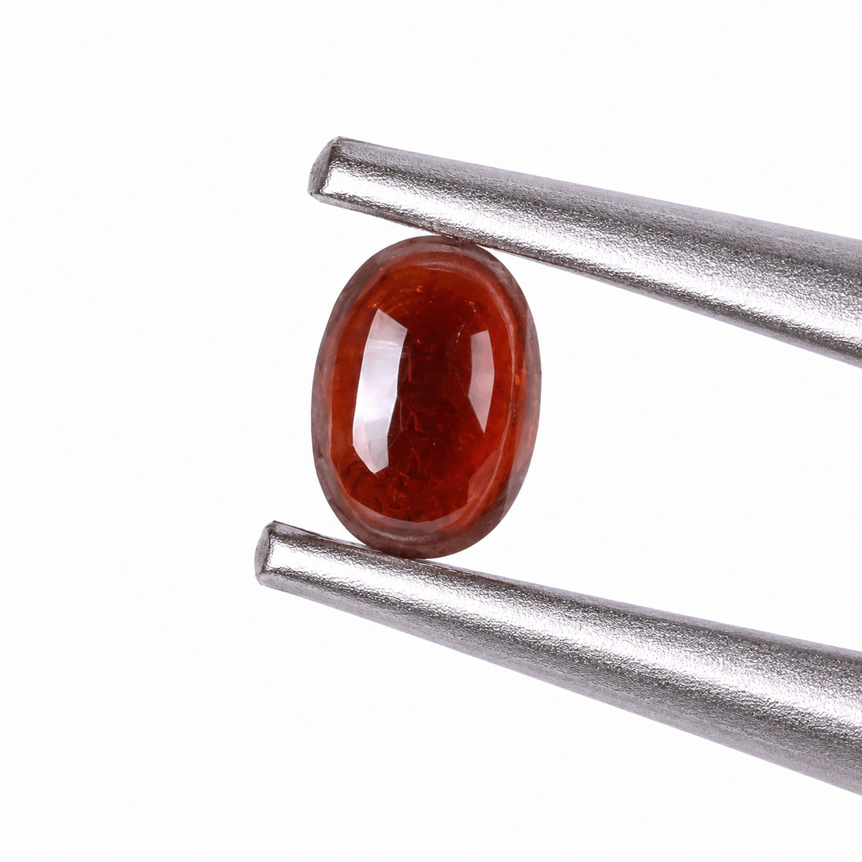 Natural Hessonite (Gomed) Certified Oval Mixed Cut Loose Gemstone – 4.65 Carat