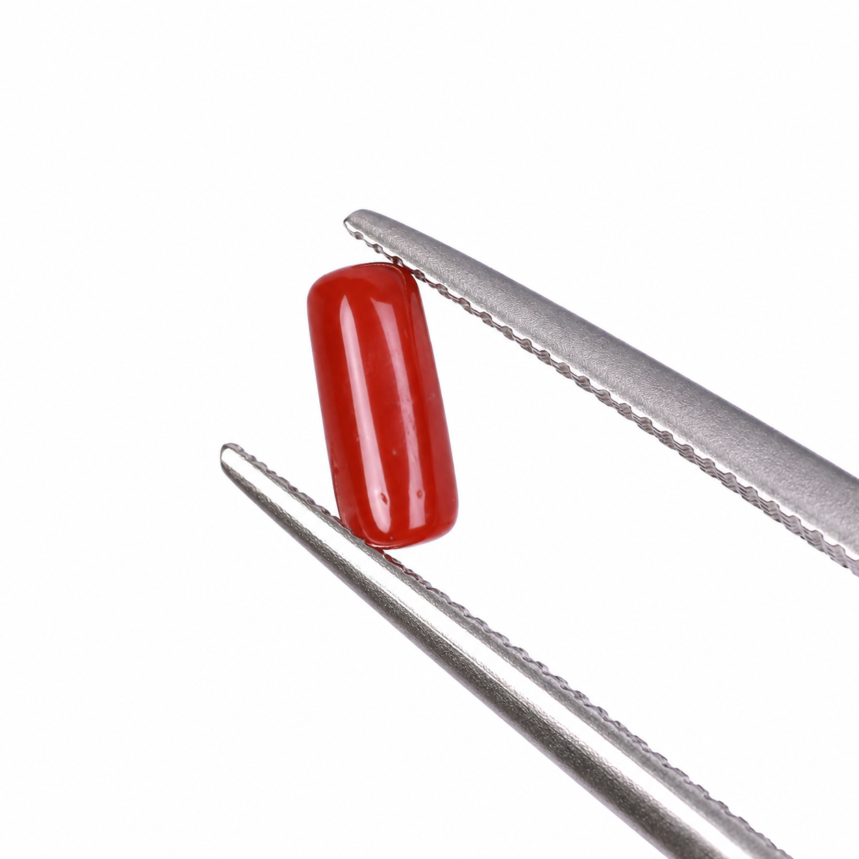 Premium 7.46 Cts Certified Natural Coral (Moonga) Rectangular Cabochon - Image 3