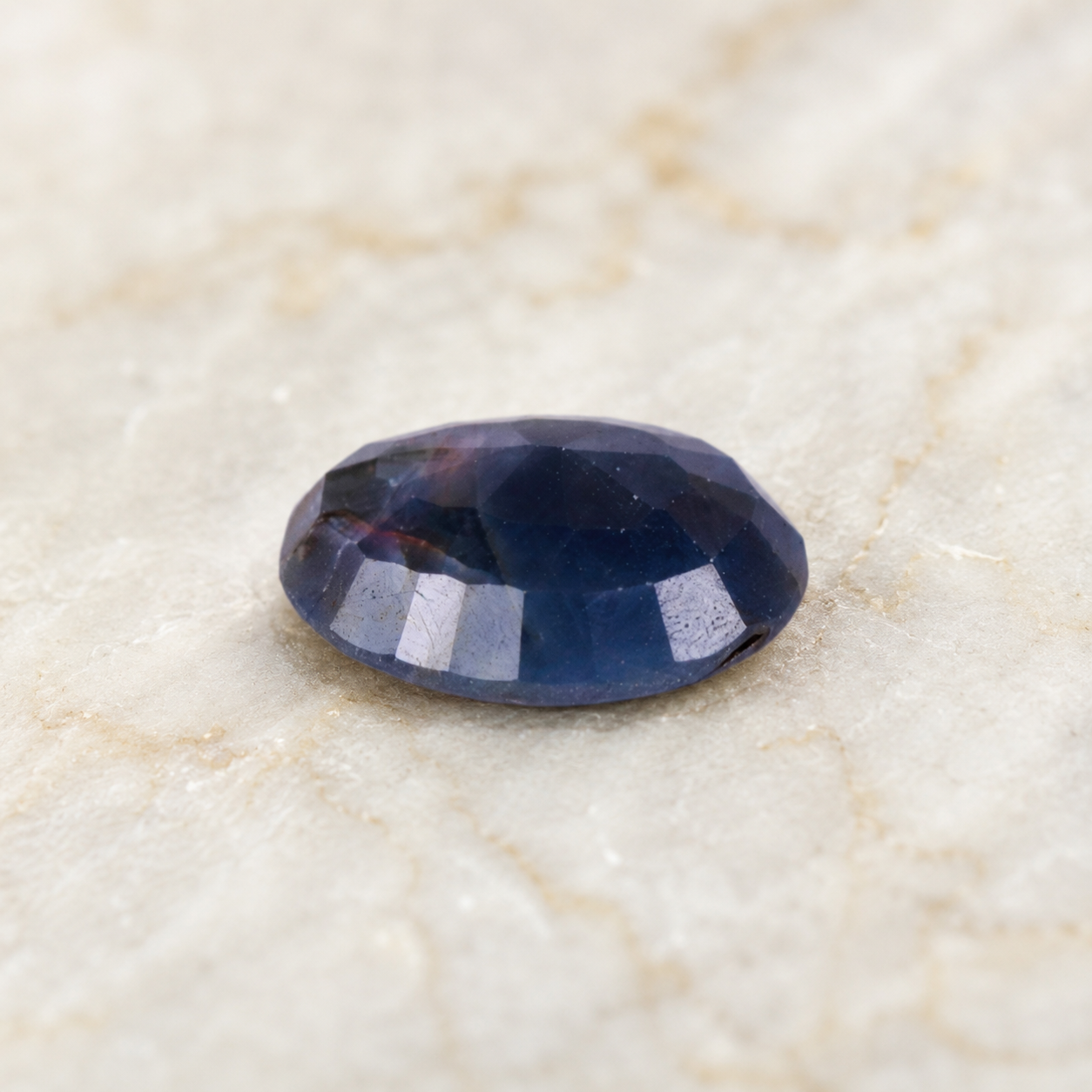 IGLI Certified Natural Blue Sapphire (Neelam) 36.83 Ct | Oval Mixed Cut Blue Sapphire Gemstone - Image 3