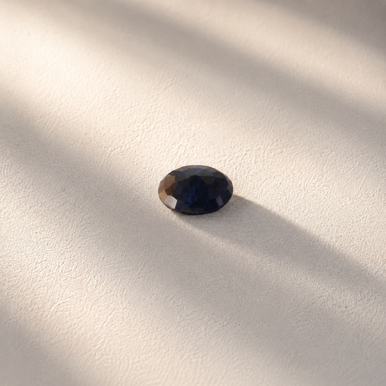 Natural Blue Sapphire (Neelam) Oval Cut Gemstone | Certified Astrological Gemstone - Image 3