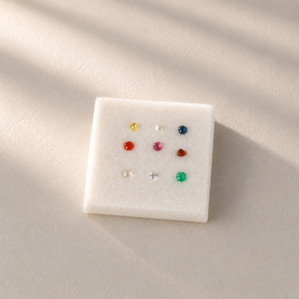 Natural Navratna Gemstone Set – 9 Sacred Astrological Gemstones | Certified Vedic Navagraha Collection - Image 3
