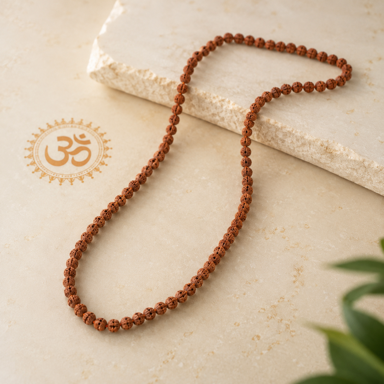 Natural 5 Mukhi Rudraksha Mala (6 mm) | Certified Rudraksha Prayer Beads for Meditation, Japa & Spiritual Healing - Image 4