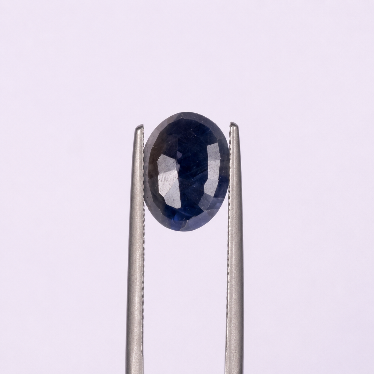 Natural Blue Sapphire (Neelam) 39.98 Carats - Certified Oval Mixed Cut Blue Corundum Gemstone - Image 3