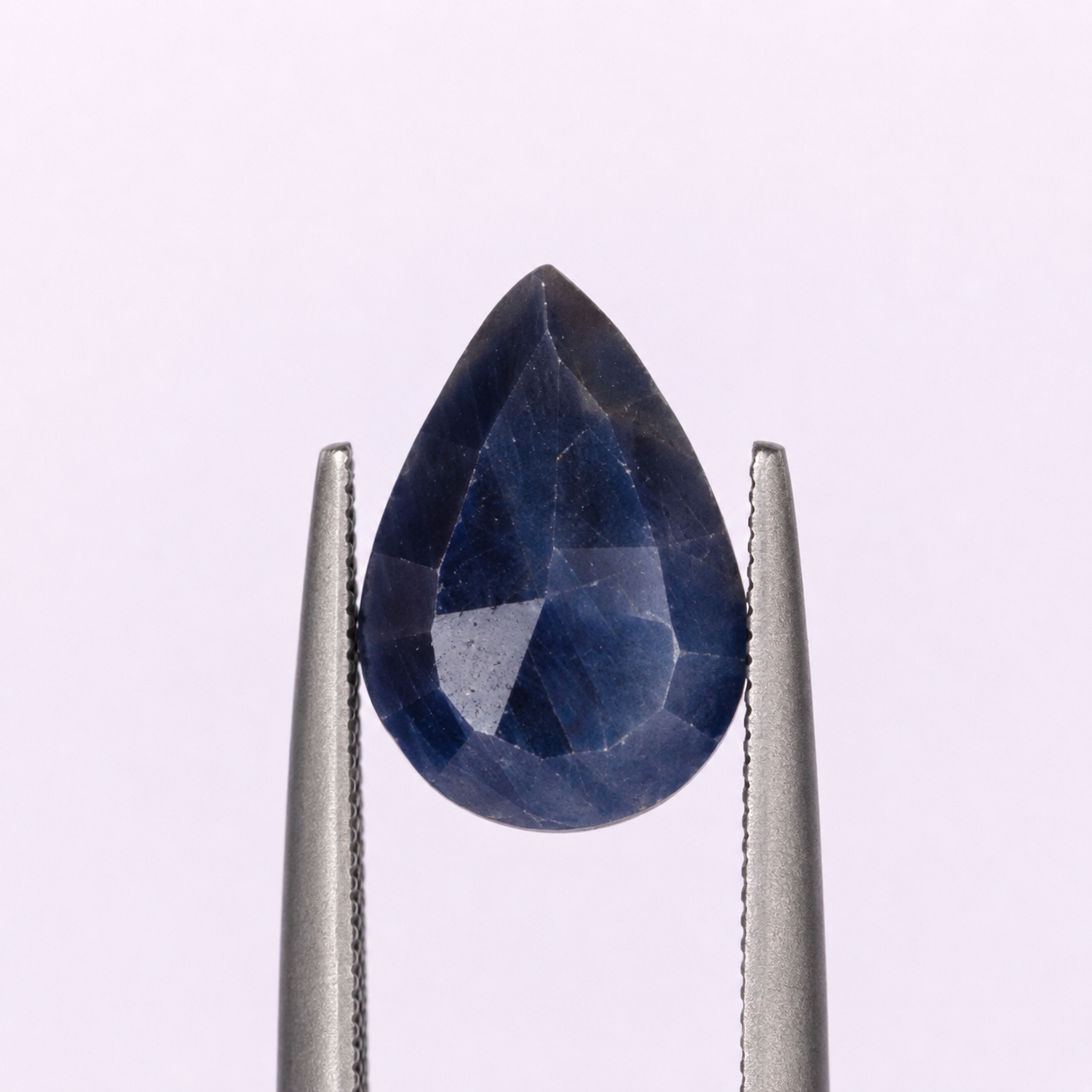 Natural Blue Sapphire (Neelam) Pear Mixed Cut Loose Gemstone | Certified Blue Sapphire | Natural Corundum Crystal - Image 3