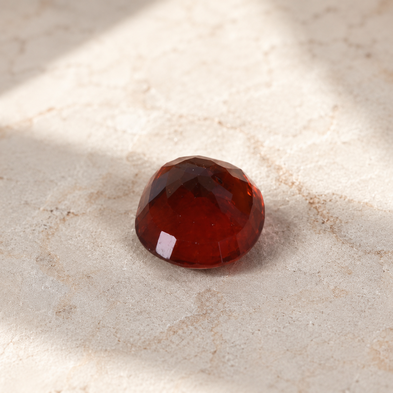 Natural Hessonite (Gomed) Gemstone – Certified Oval Mixed Cut | 5.06 Carats - Image 2