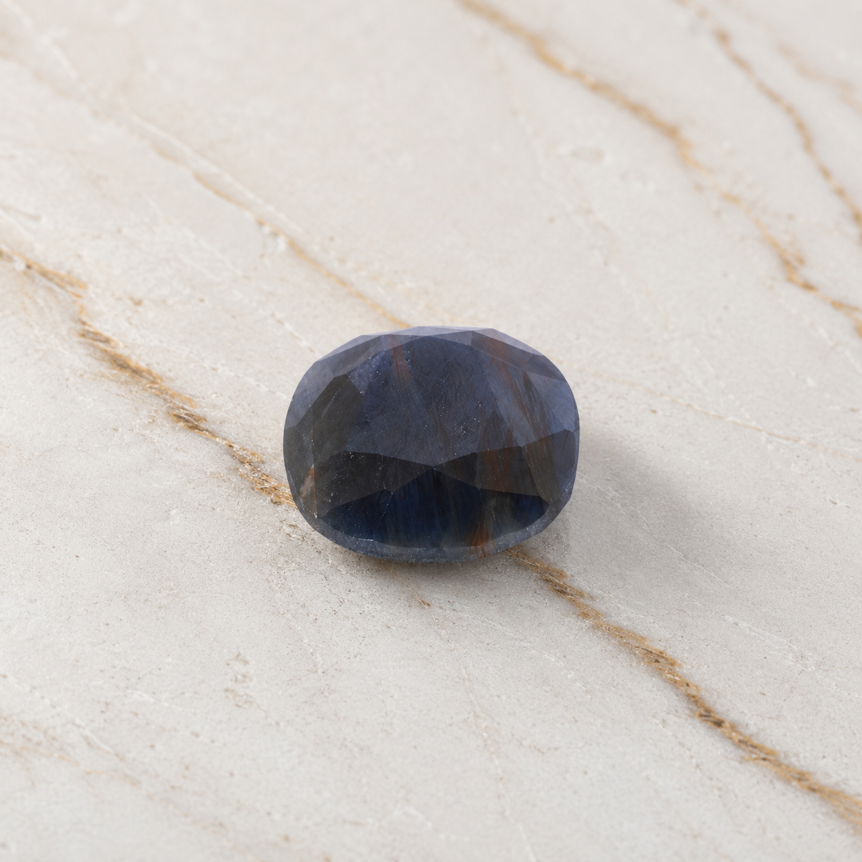 IGLI Certified Natural Blue Sapphire (Neelam) 45.37 Ct | Oval Mixed Cut Blue Sapphire Gemstone