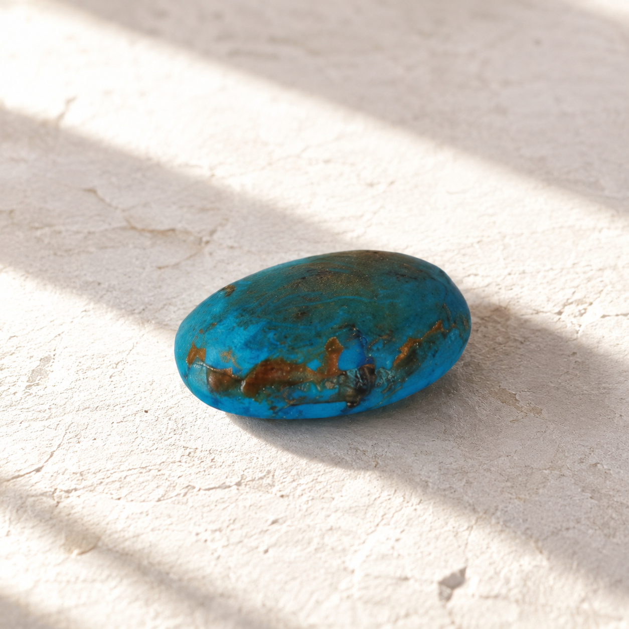 Premium 14.61 Cts Certified Natural Turquoise (Firoza) Oval Cabochon
