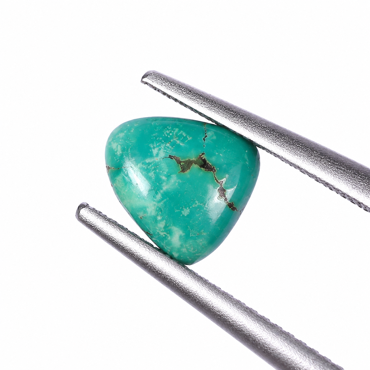 Premium 16.64 Cts Certified Natural Turquoise (Firoza) Trillion Cabochon - Image 2