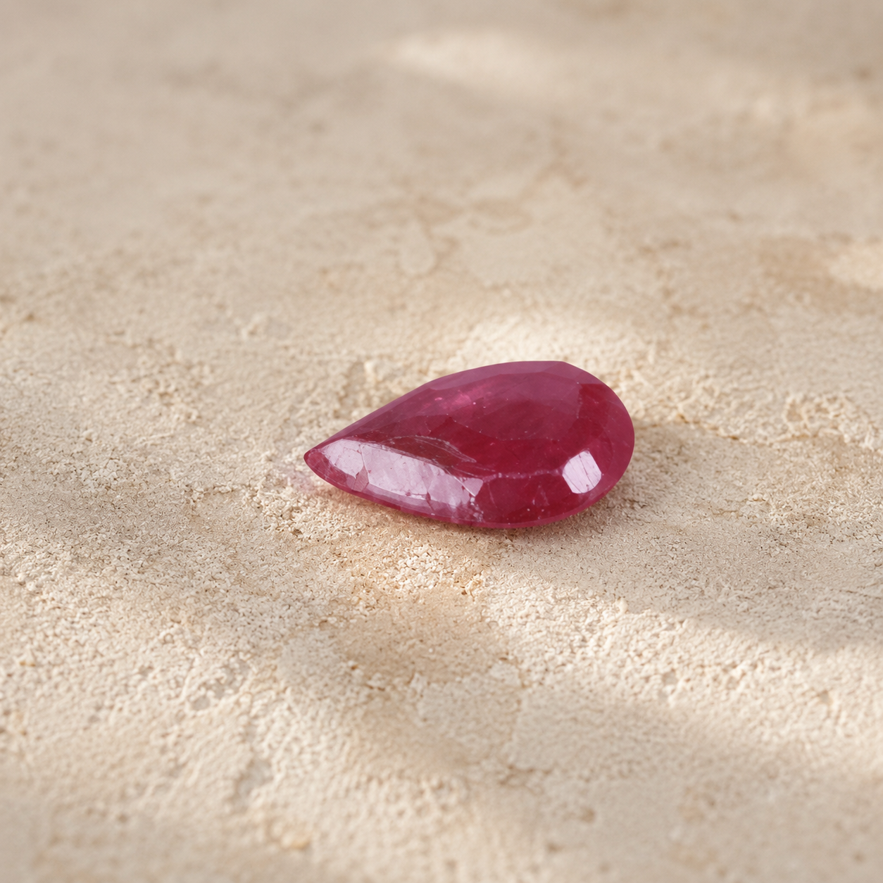 Premium 1.89 Cts Certified Natural Ruby (Manik) Pear Mixed Cut