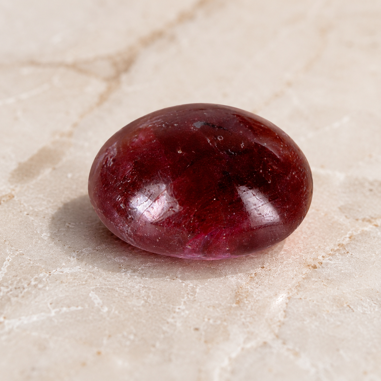 Premium 6.64 Cts Certified Natural Ruby (Manik) Oval Cabochon