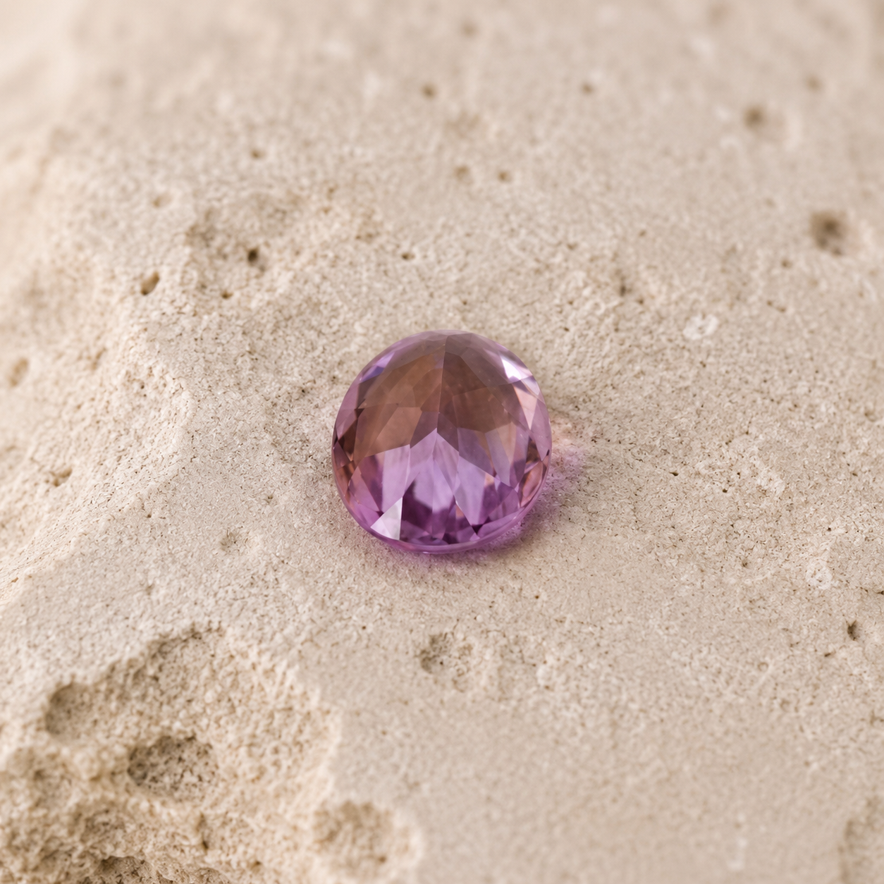 Natural Amethyst (Jamunia) Oval Cut Gemstone | Certified Purple Quartz for Astrology & Jewelry