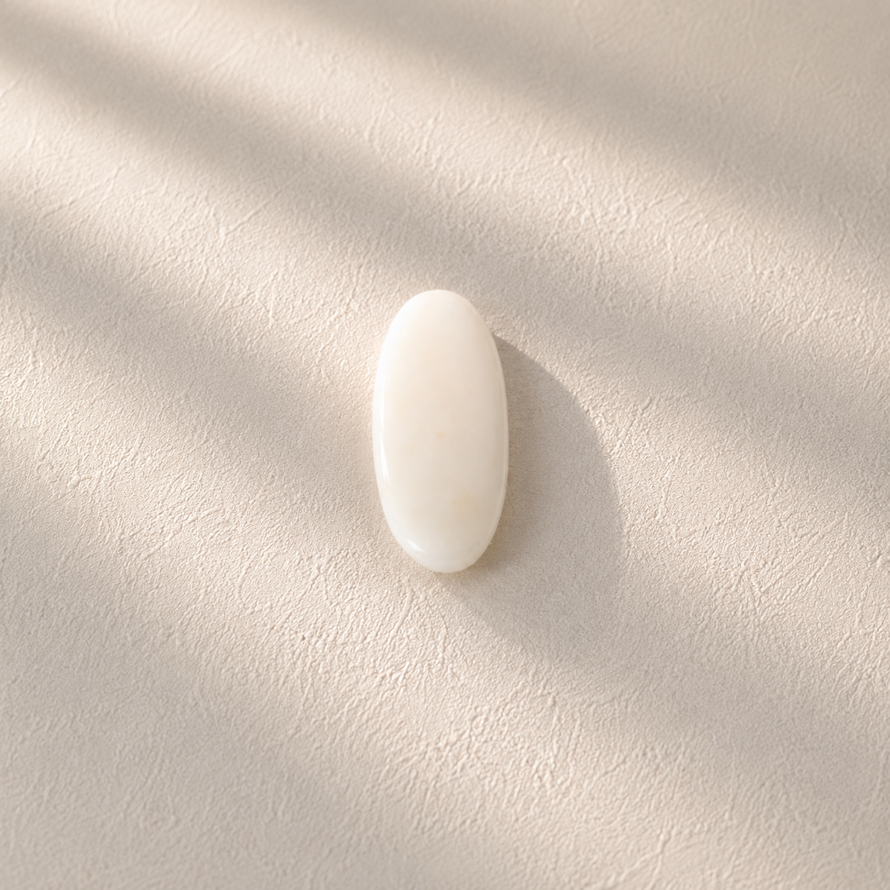 Natural White Coral (Safed Moonga) Oval Cabochon Certified Gemstone - Image 4