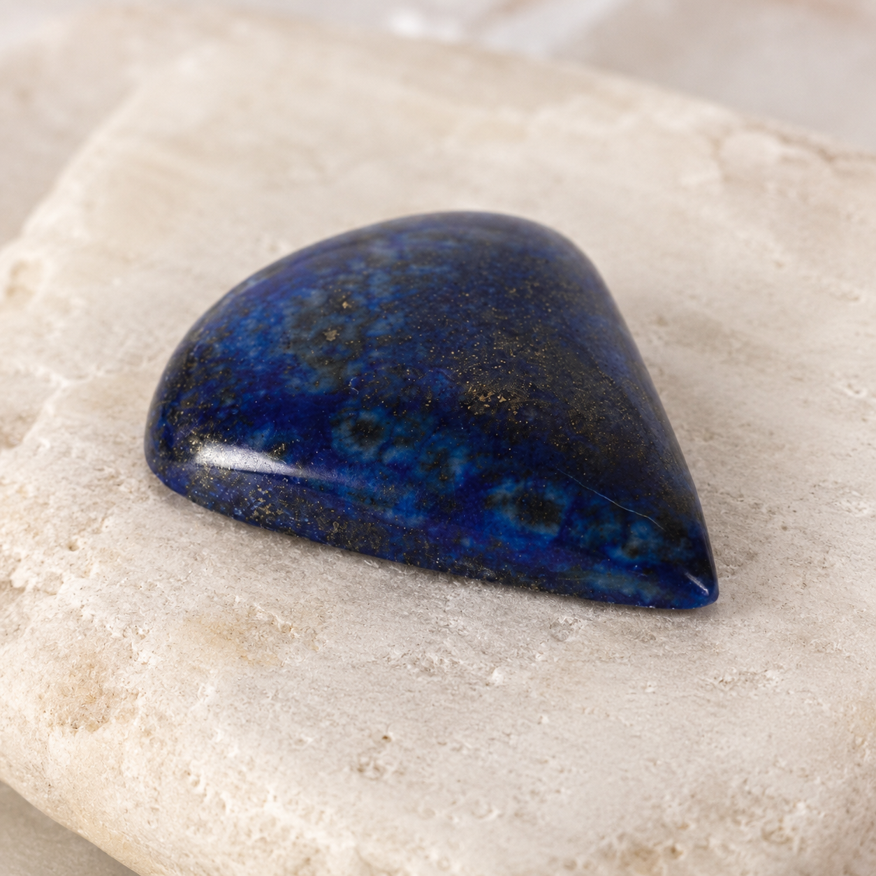 Natural Lapis Lazuli Cabochon | Premium Polished Loose Gemstone | Healing Crystal for Jewelry & Meditation