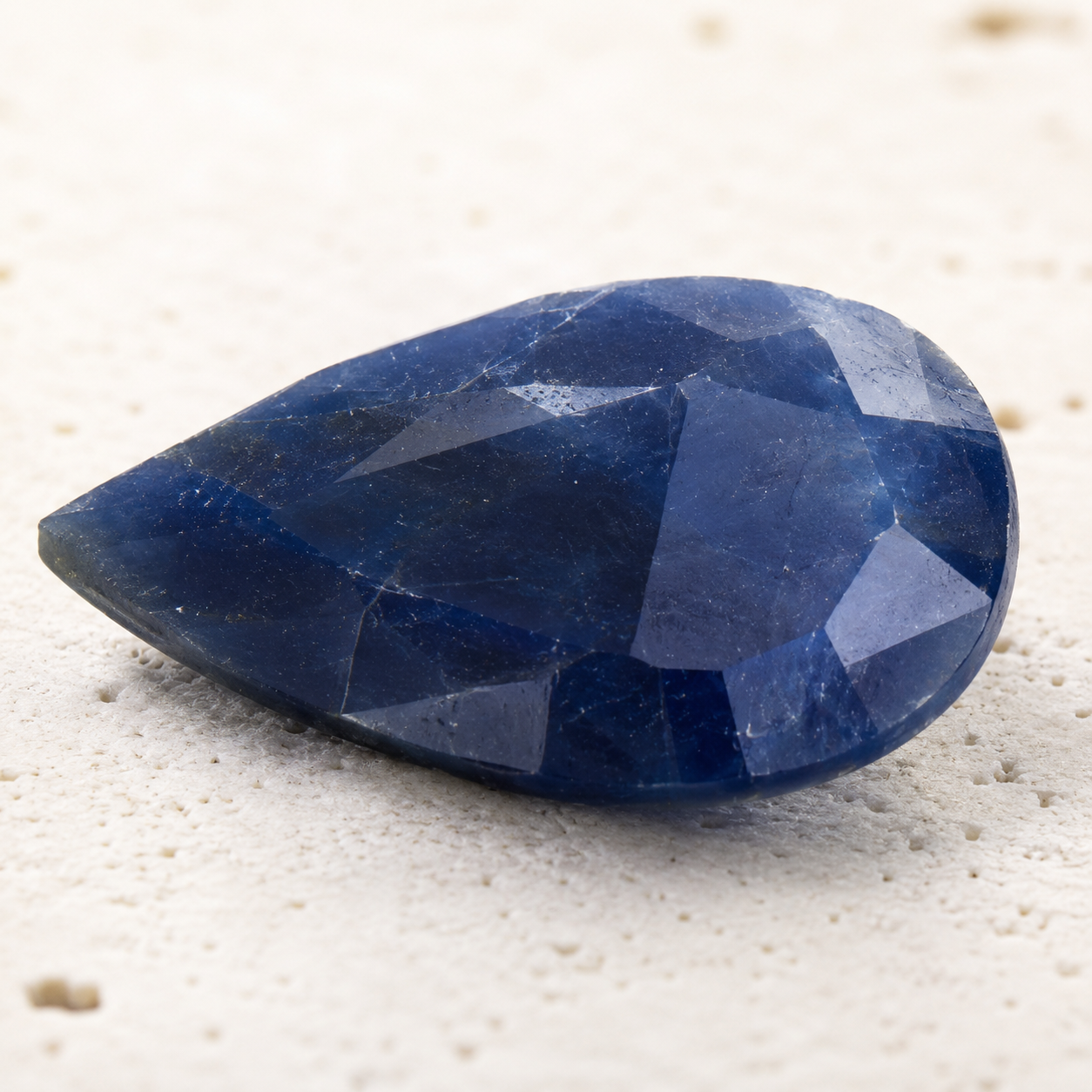 Natural Blue Sapphire (Neelam) Pear Mixed Cut Loose Gemstone | Certified Blue Sapphire | Natural Corundum Crystal