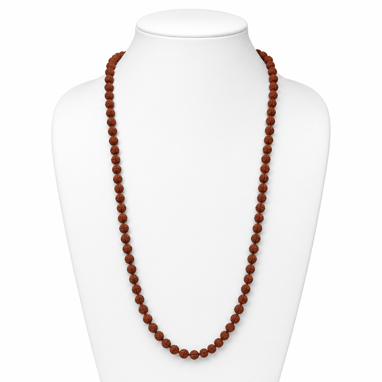 Natural 108 Beads Rudraksha Mala for Meditation, Japa & Spiritual Healing