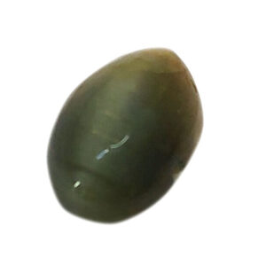 Certified Natural Cat's Eye Quartz – 3.68 Carat Oval Cabochon Gemstone