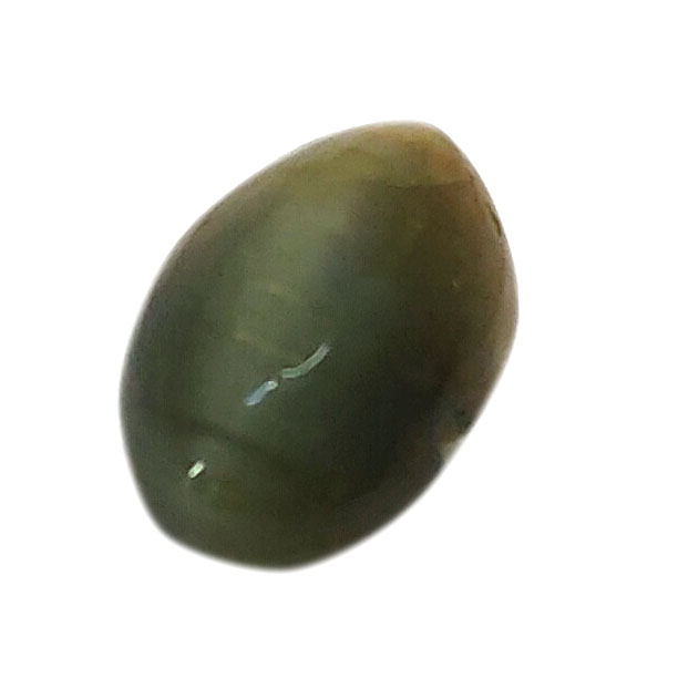 Certified Natural Cat's Eye Quartz – 3.68 Carat Oval Cabochon Gemstone