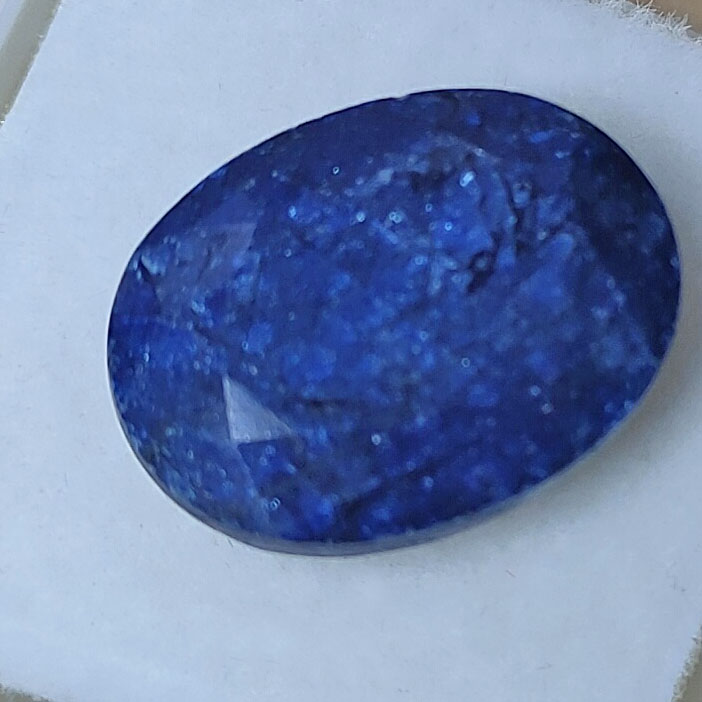 Natural Blue Sapphire Oval Mixed Cut Gemstone – 12.96 Carats Certified Corundum - Image 4