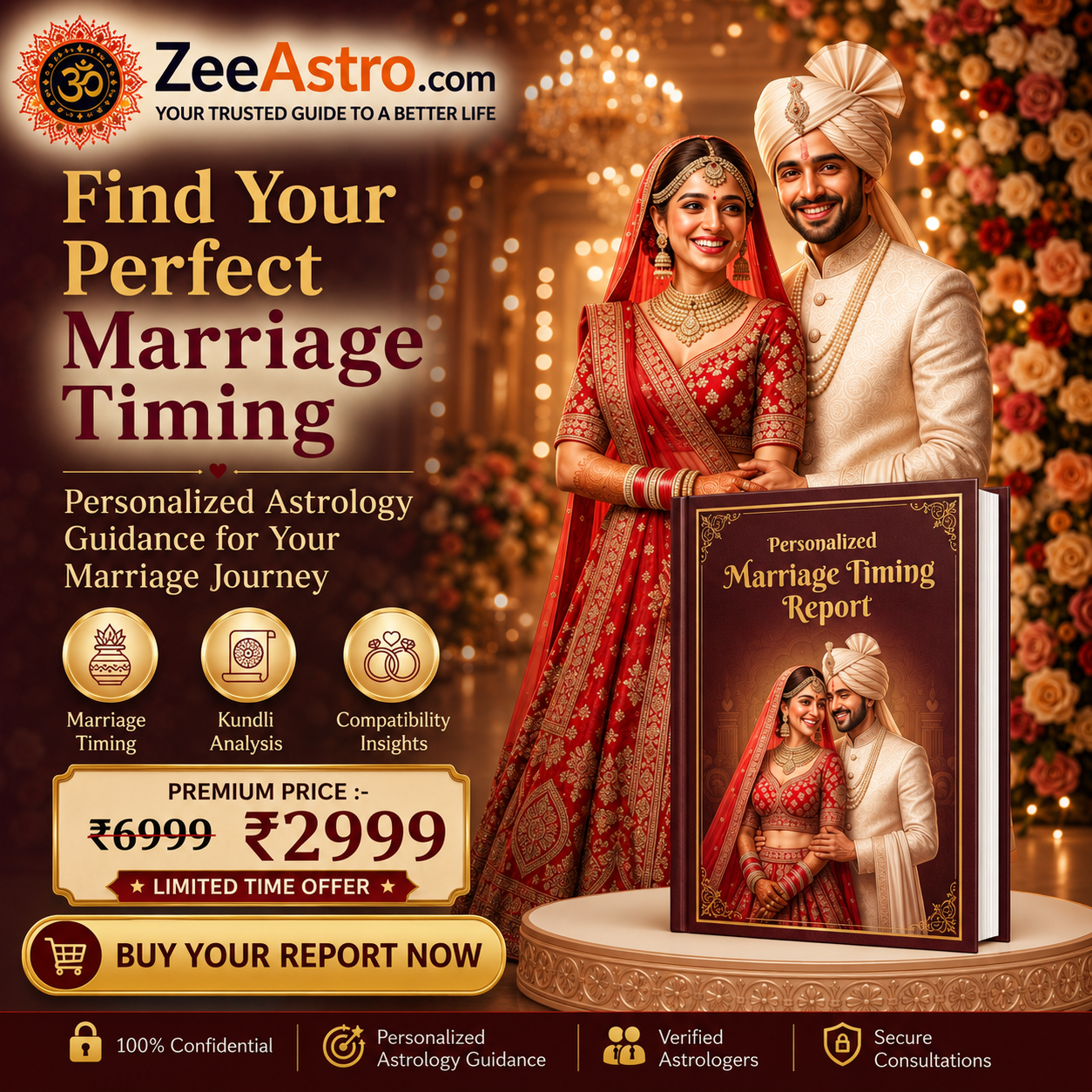 Personalized marriage timing astrology report