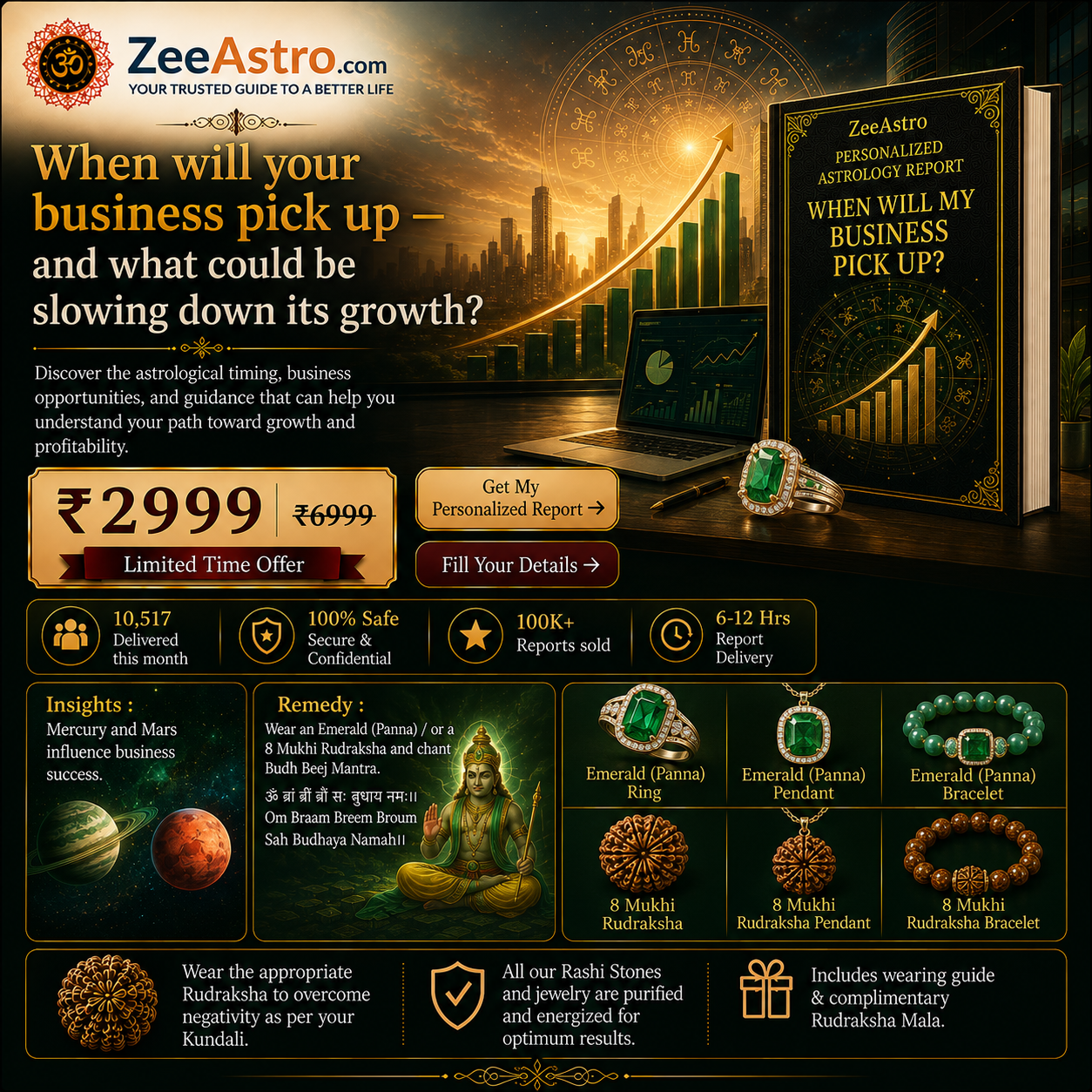 Personalized financial stability astrology report