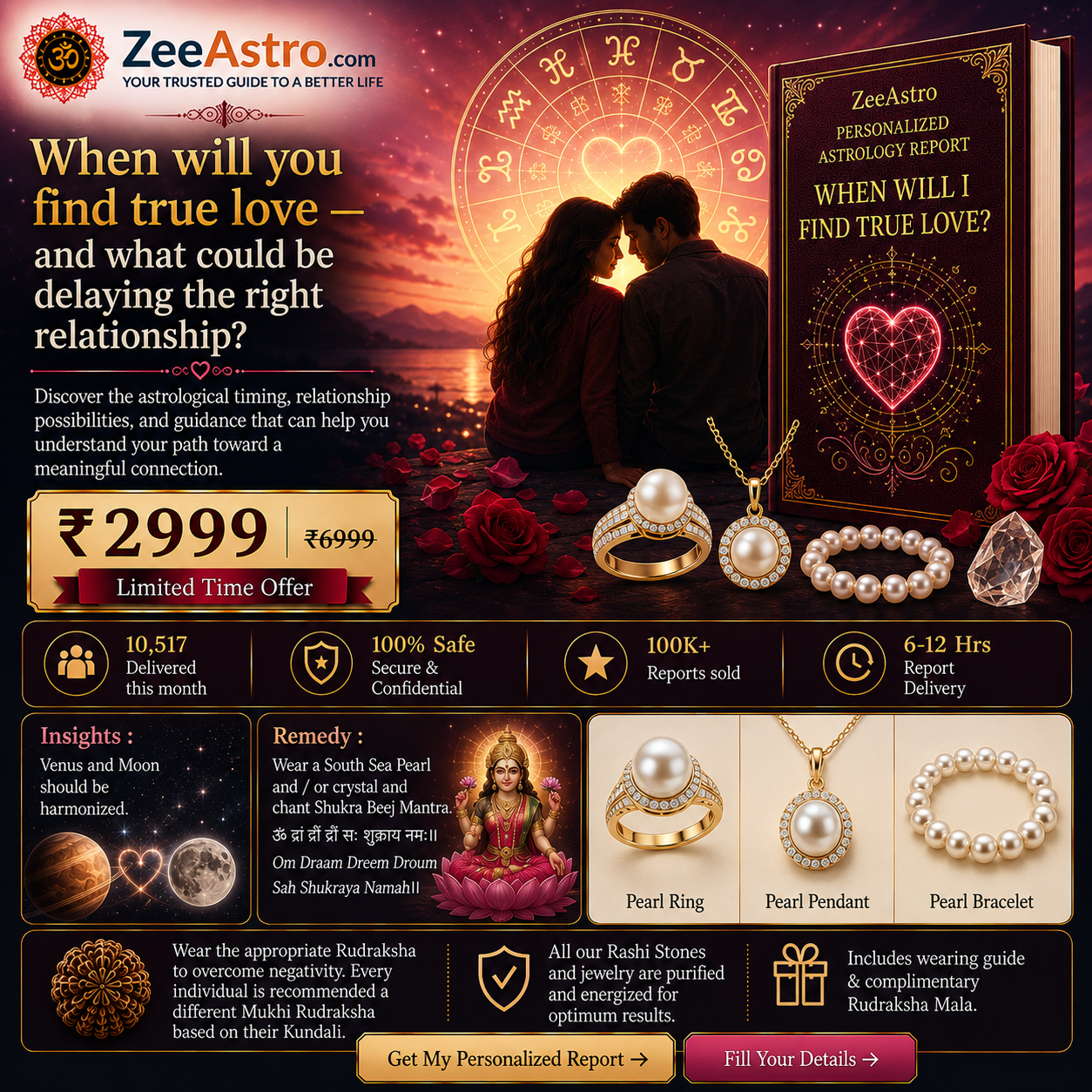 Personalized true love astrology report