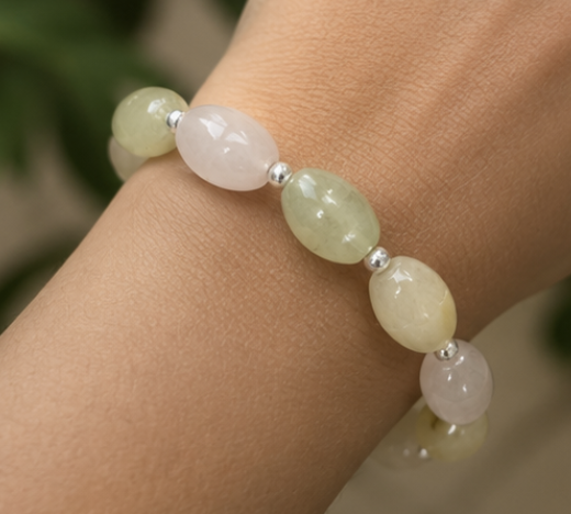 Mixed Crystal Bracelet | 27 Carats | Natural Crystal Beaded Bracelet - Image 5