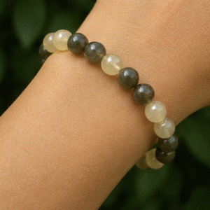 Labradorite & Citrine Bracelet | 11 Carats | Natural Crystal Beaded Bracelet
