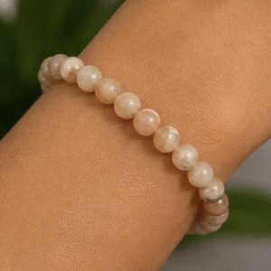 Moonstone Bracelet | 11 Carats | Natural Moonstone Beaded Bracelet
