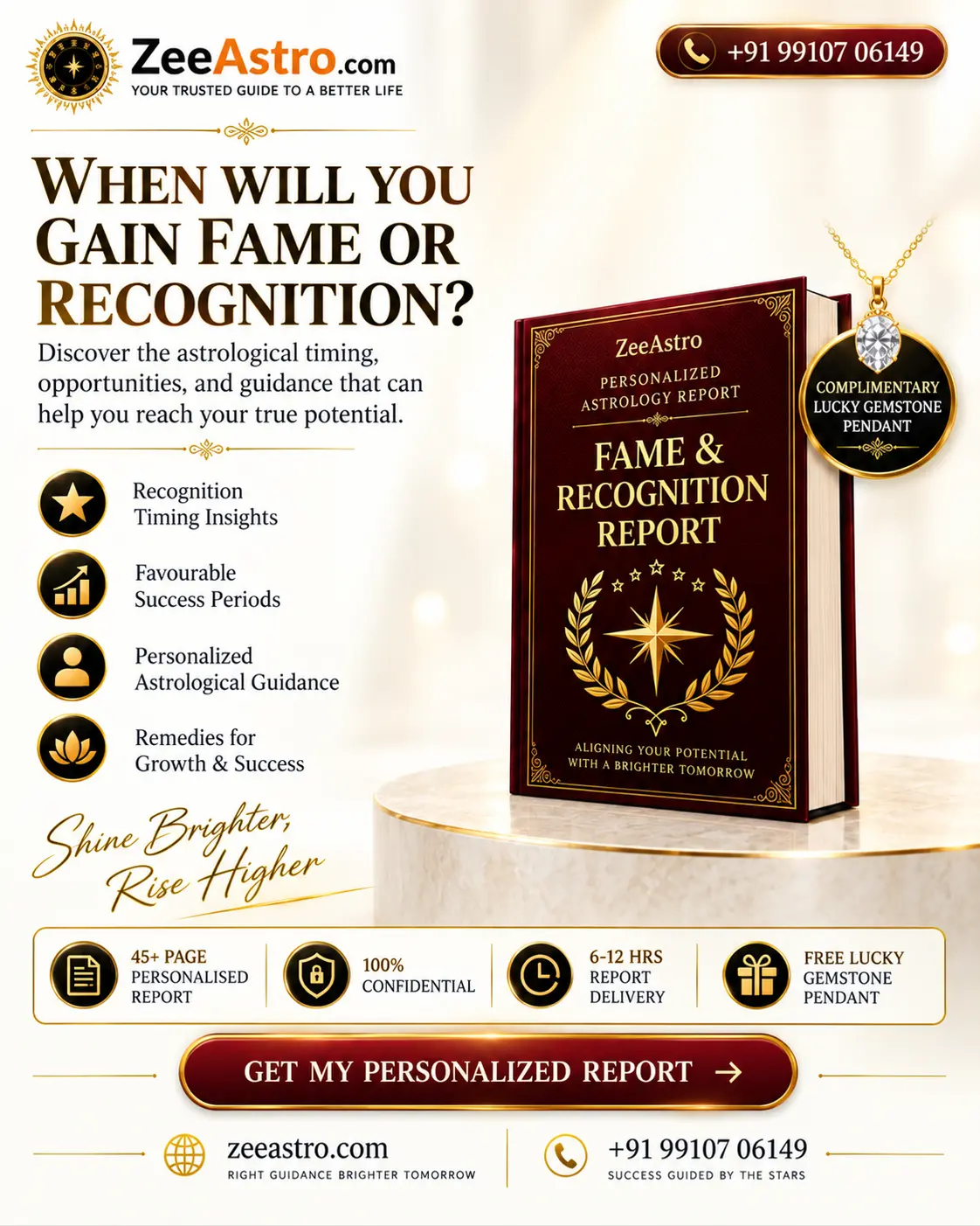 fame and recognition astrology report